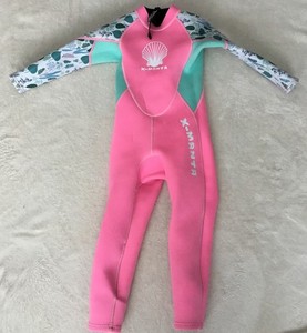 Dive and Sail X-Manta Full Wet Suit Neoprene Youth Small Ocean Fun Pink 2.5mm