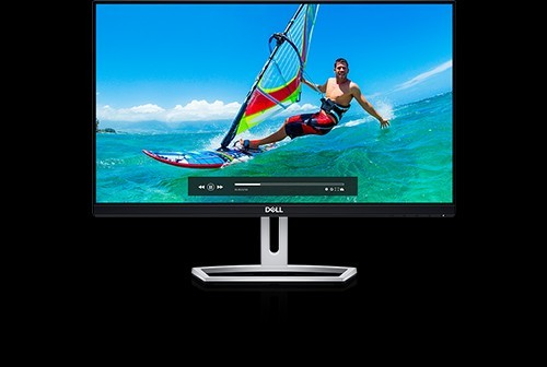 Dell S2318Nc Computer Monitor,Service Tag: 7N8QTH2, Keyboard,JBL Speakers, Mouse