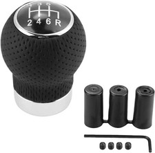 Car Gear Shift Knob, 6 Speed Automotive Manual Stick Shifts Knob, Ball Leather V