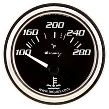 Equus E7262 7000 Series 2 Inch Elec. Chr. Water Temperature Gauge Equus E7262 7000 Series 2 Inch Elec. Chr. Water Temperature Gauge