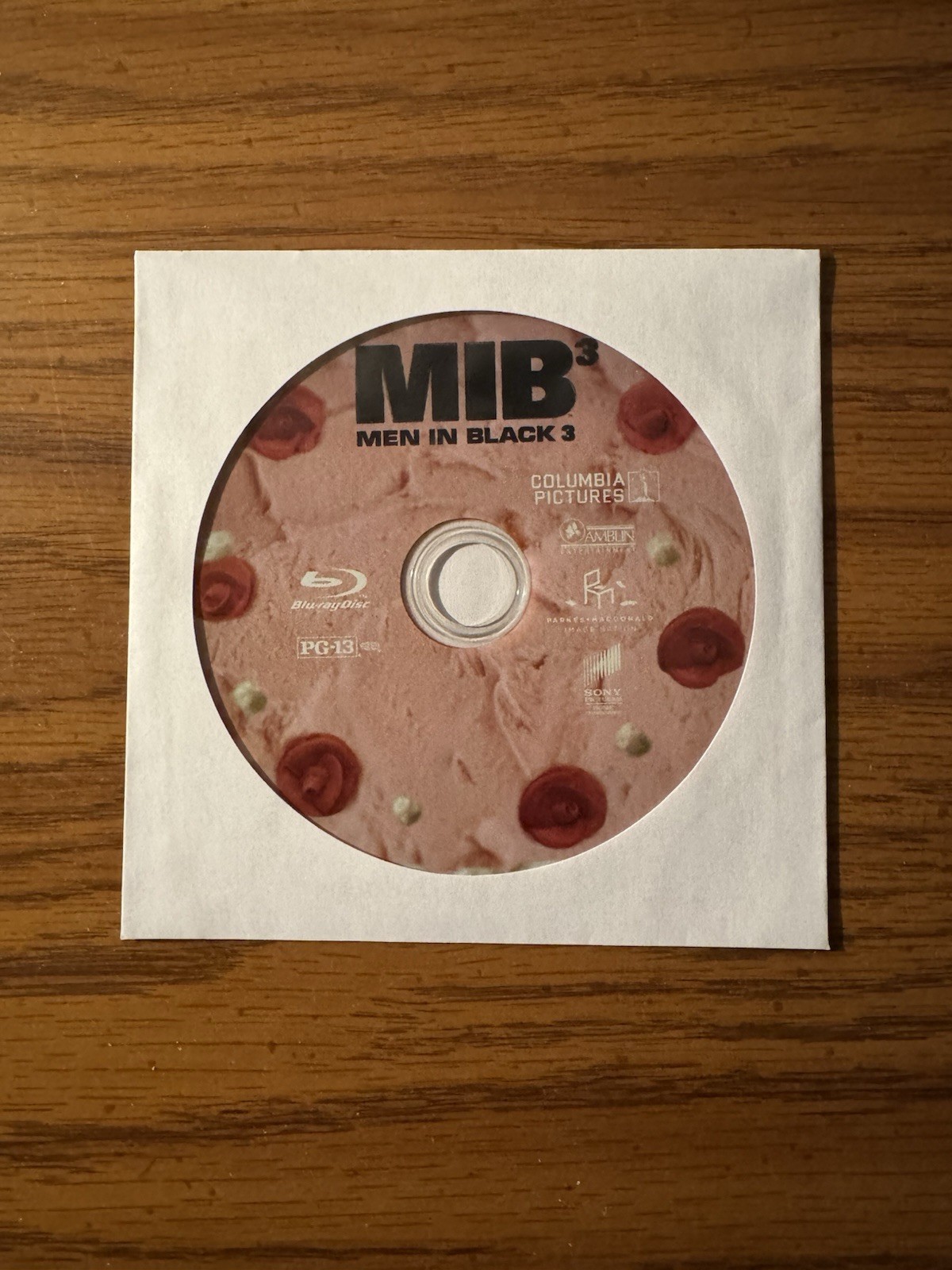 Men in Black 3 (Blu-ray Disc, 2012) (DISC ONLY) USED VERY GOOD