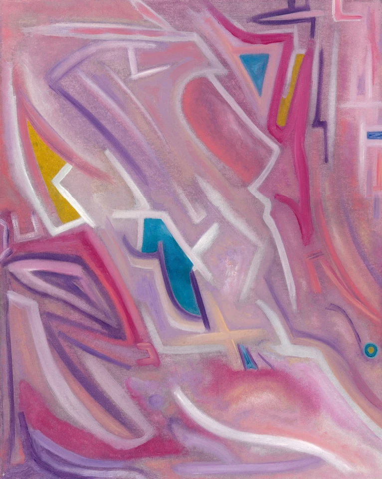 original abstraktes Ölgemälde auf Leinwand - Bild 1 von 1