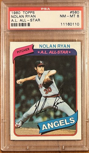 1980 Topps Nolan Ryan #580 PSA 8