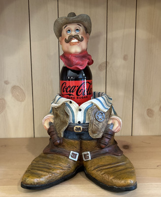 Rustic Cowboy Wine /Beer Holder And Stopper 2006 Direct Connection EUC