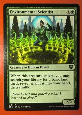 MTG, ENVIRONMENTAL SCIENTIST, 0147, FOIL FINISH, NM, SOS, UNCOMMON 