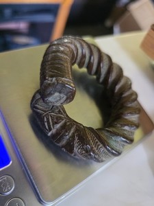 Rare Small MANILA Bronze Antique African Currency Tribal Ceremony Bracelet