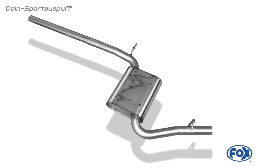 Silencieux Central échappement Pour Audi A4 2.0 (12.2006-06.2008) - Neuf, Acier Aluminisé