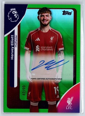 Panini Harvey Elliott サインカード /10 2025-26 Topps Premier League #AC-HE Harvey Elliott Autographs