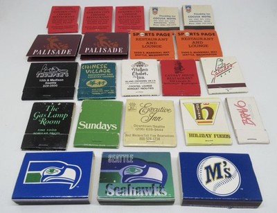 Washington State LOT of Twenty-One (21) Unstruck Matchbox / Matchbook's
