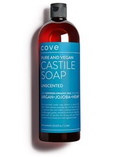 Castile Soap Unscented 33.8 fl oz Organic Argan Jojoba Hemp Cove Liter Oils
