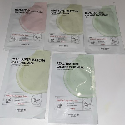 [SOME BY MI] Real Skin Care Mask -  Korean Cosmetics Lot 5 Masks Calming Pore