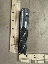 Brubaker 1 In 2 Flute HSS End Mill Cutter Steel Machinist Milling Tool Used