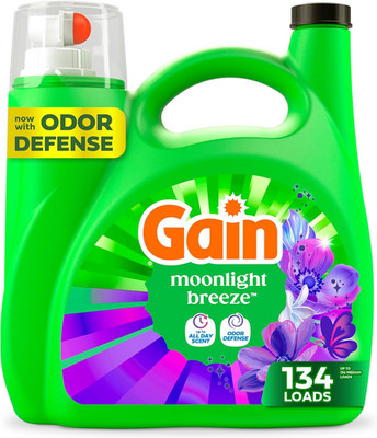 Liquid Laundry Detergent with Odor Defense, Moonlight Breeze Scent, Laundry Soap