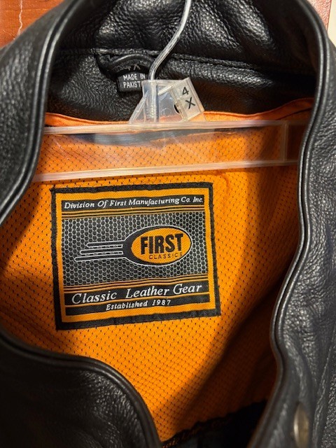 First Classics Leather Jacket 4X size - image 2