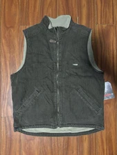 Wolverine Brown Upland Vest Denim Outerwear Vests Cotton - Size Large