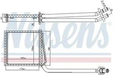 Heizung Kühlrippen gelötet 707217 NISSENS für MERCEDES-BENZ A-KLASSE VANEO