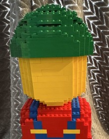 LEGO 3723 Minifigure Statue 20" Lrg Sculpture 90% Complete w/ Original Stickers