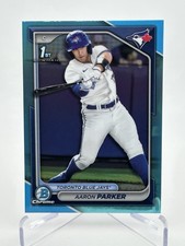 2024 Bowman Draft Chrome Aaron Parker 1st Sky Blue Refractor #BDC-160