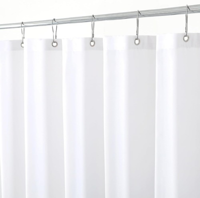 #ad Hotel Quality Fabric Shower Curtain Liner Water Resistant Weighted Bottom Hem $31.04