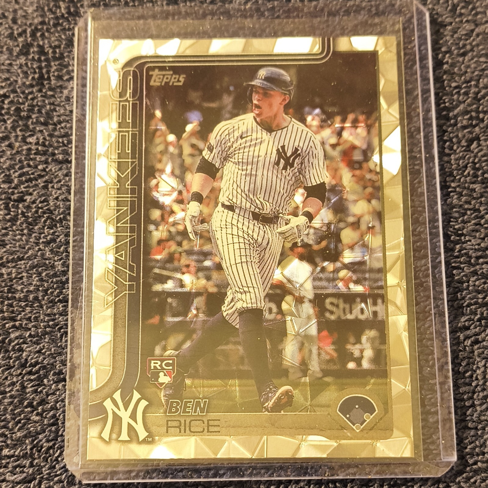 Topps 2025 Series 1 Ben Rice Diamante New York Yankees #337 Rookie Baseball Card