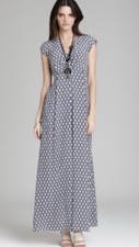 WEEKEND MAX MARA Silk Crepe de Chine Maxi AFOSO Midi Dress IT40 US8 IKAT Print