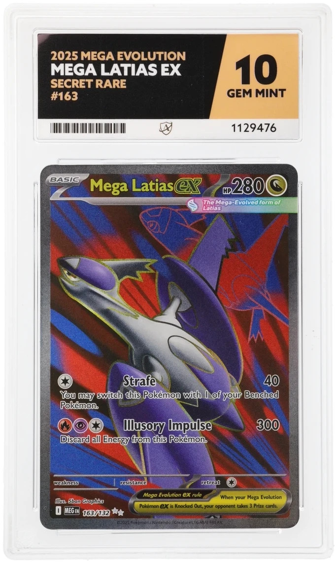 Pokemon Mega Latias ex 163/132 - Mega Evolution Full Art Secret ACE 10 GEM MINT