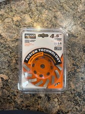 Ridgid 4-12 In. Diamond Turbo Cup Wheel Taw45p1 New