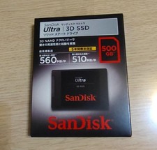 SanDisk Ultra 3D 500GB SSD 3D NAND 560MB/s Read 510MB/s Write Unused
