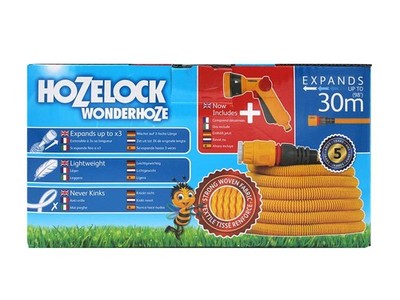 Hozelock Flexible Wonderhoze 30m Mit Multi Sprüh-Bewässerungsgun HOZ100101261