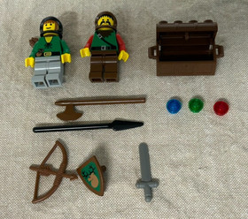 LEGO Retired 6024 Castle Dark Forest Bandit Ambush 100% Complete W/Instructions