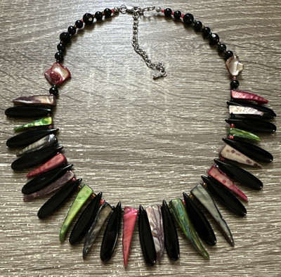 Multi-Colored Fashion Adjustable Chunky Statement Necklace