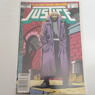 Marvel Comics Justice #32 New Universe VFN+/Nm (1986) Rare Vol 1 UK Free P&P 
