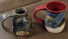 Lot Of 2 Signed Mc Murray Handthrown Pottery Heavy Duty Coffee Tea Mug Cup Jesus — photo 6