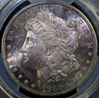 1880-S  MORGAN SILVER DOLLAR, PCGS MS-64 TONED