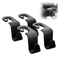 Car Seat Headrest Hook 4 Pack,Purse Holder Hook for Car Organizers Standard 2.0