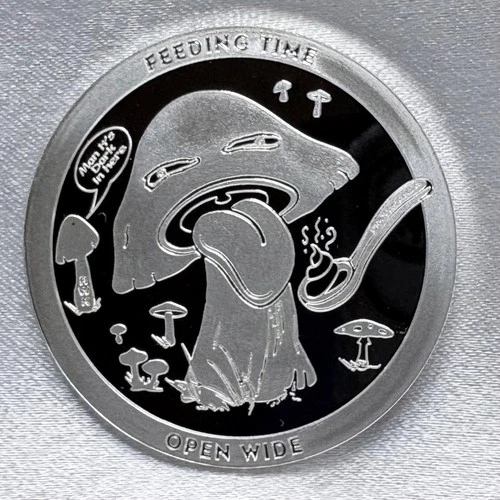 Very Rare Chautauqua Feeding Time 1oz .999 Silver Round #0089 Toxic Series [M6]