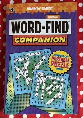 Kappa Braintanment Word - Find Companion Volume 359 Hours Of Portable Puzzle Fun