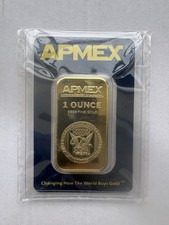 APMEX 1 oz .9999 Fine Gold Bullion Bar Manufactured by SMI Made in USA 3500.00 per troy oz