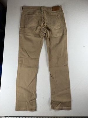 Mott and Bow Straight Mercer Jeans Sz 33x32 Khaki Stretch Twill Modern