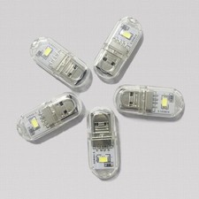 6PCS White Light Mini Size Portable USB Power Night Light Mini Size LED Bulb