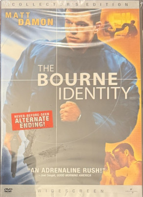 The Bourne Identity DVD (2002) New Sealed Widescreen Edition Alternative Ending