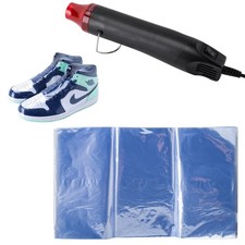 Shrink Wrap Bags Kit with 18x 11 Inches Shoe Heat 18"x11", Transparent
