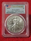 2016 American Silver Eagle $1 Dollar ASE PCGS MS 70 30th Anniv First Stk  #T1352