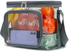 Insulated Reusable Lunch Bag Adult Large Lunch Box for Women and Men with Adjust