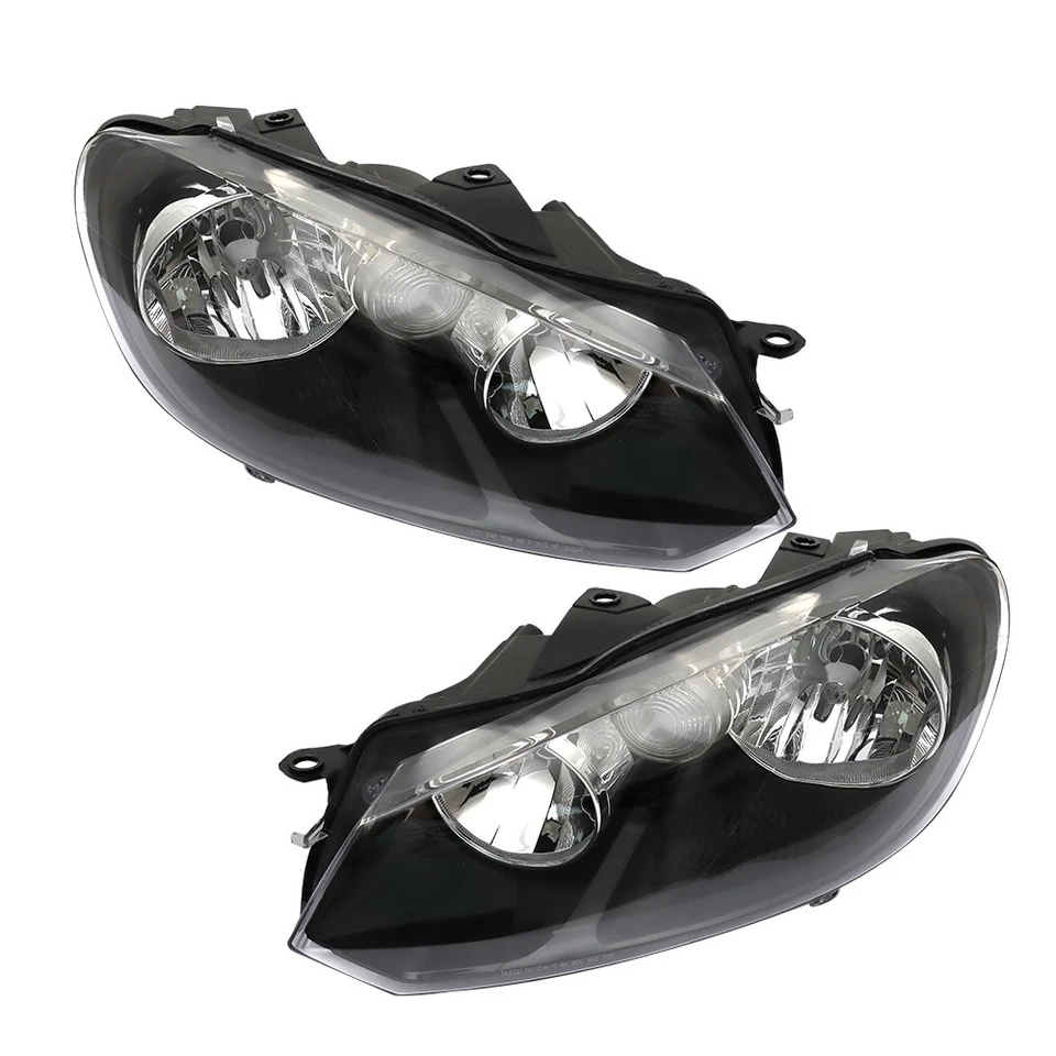 For Volkswagen Golf Jetta Sportwagen(MK6) 2010-212-2014 Pair Headlight Assembly Foto 2 de 4