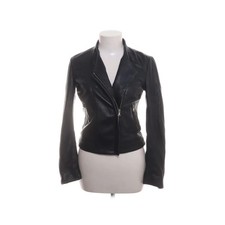 Mango, Bikerjacke, Damen, Größe: XS, Schwarz, Leder, Einfarbig #akF