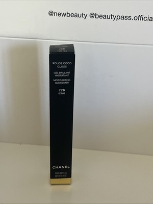 Chanel Rouge Coco Gloss Moisturizing Glossimer ~ 726 Icing ~ 5.5 g New