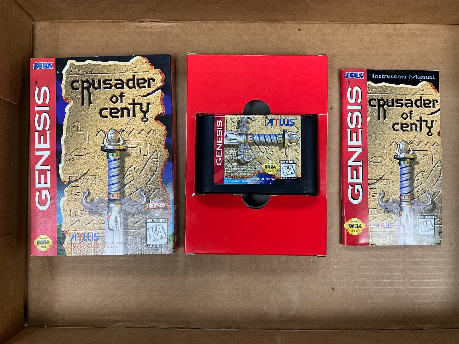 Crusader Of Centy for Sega Genesis Complete In Box CIB Near Mint