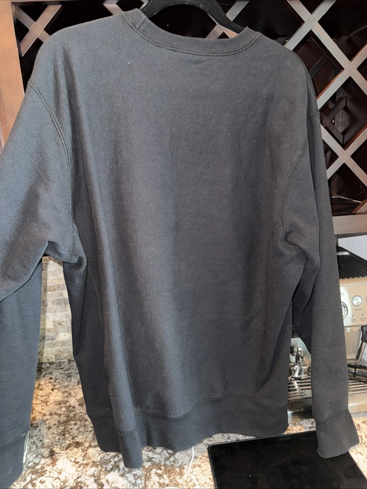 Taglia L Felpa girocollo Supreme Box logo FW18 nera Bogo autentica