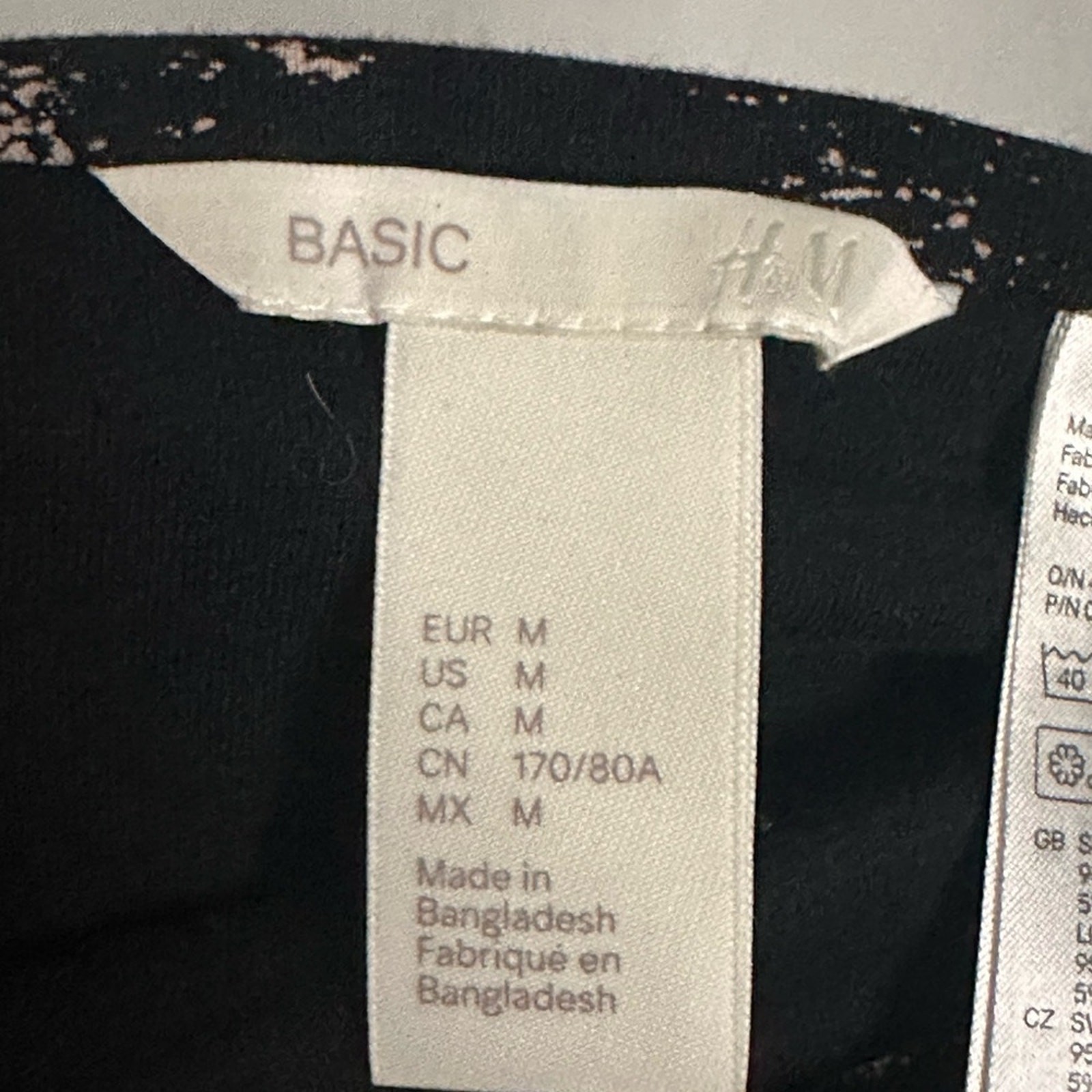 H&M Basic Bleach Splattered Pull On Jersey Pencil… - image 5